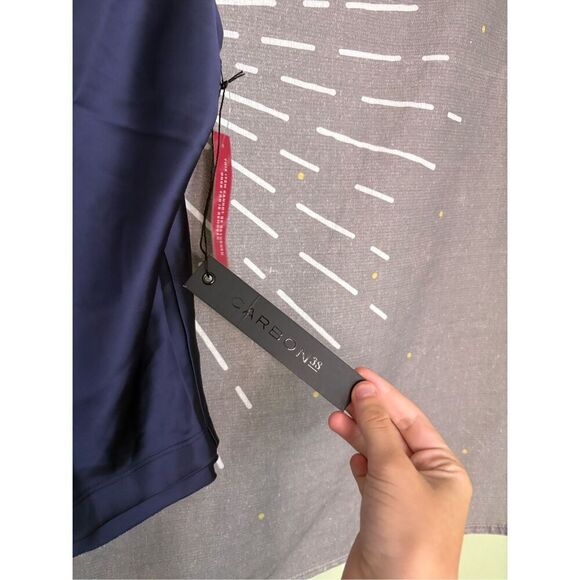 NWT Carbon38 Navy Satin Cami - Picture 4 of 7